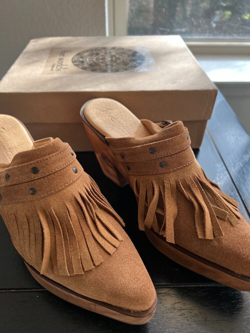 Cordani Five Worlds Cocoa Suede Clogs